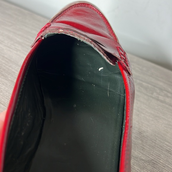 Donald J. Pliner Couture Halla Red Patent Leather Loafer size 8.5 - Picture 8 of 9